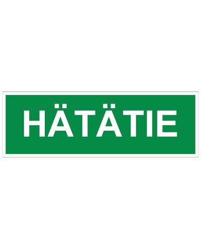 Hätätie, Tarra jälkiheijastava, 300x100 mm