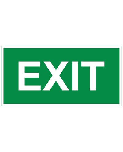 Exit, Tarra jälkiheijastava, 400x200 mm