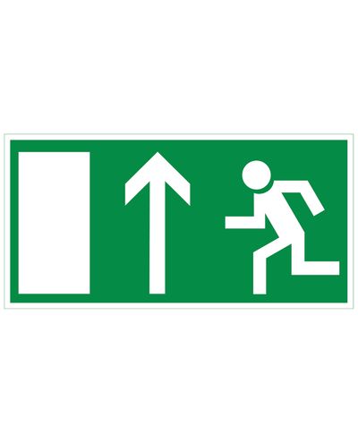 Poistumistie nuoli ylös, Magneetti jälkiheijastava, 300x150 mm Poistumistie nuoli ylös, Magneetti jälkiheijastava, 300x150 mm