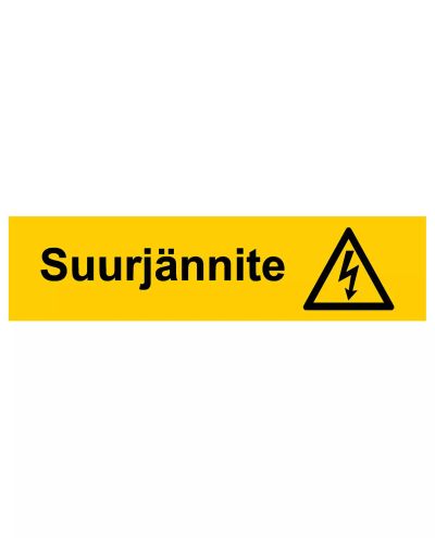 Suurjännite, Muovi 1mm, 400x200 mm Suurjännite, Muovi 1mm, 400x200 mm