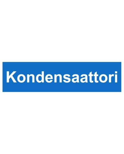 Kondensaattori, Tarra, 400x100 mm