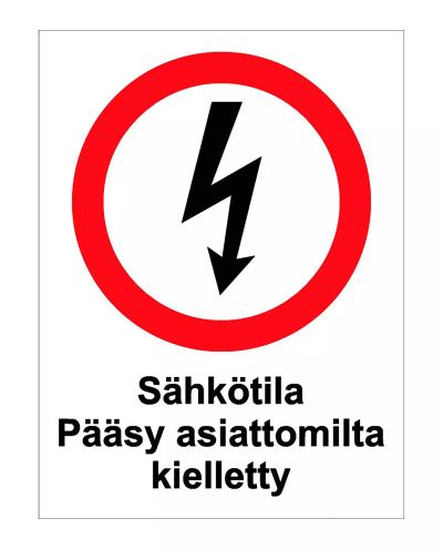 Sähkötila, Tarra, 200x300 mm