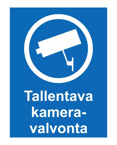 Tallentava kameravalvonta, Tarra, 200x300 mm