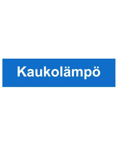 Kaukolämpö, Muovi 1mm, 400x100 mm Kaukolämpö, Muovi 1mm, 400x100 mm