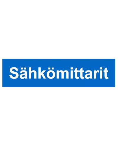 Sähkömittarit, Tarra, 400x100 mm