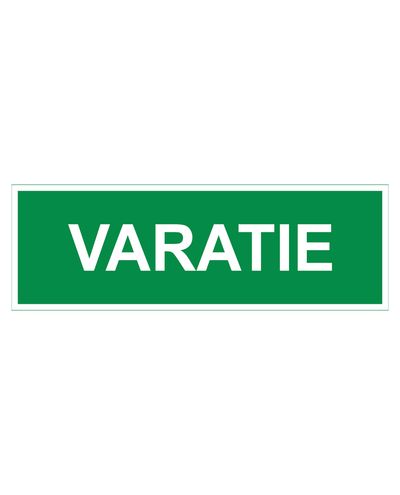 Varatie, Tarra jälkiheijastava, 300x100 mm