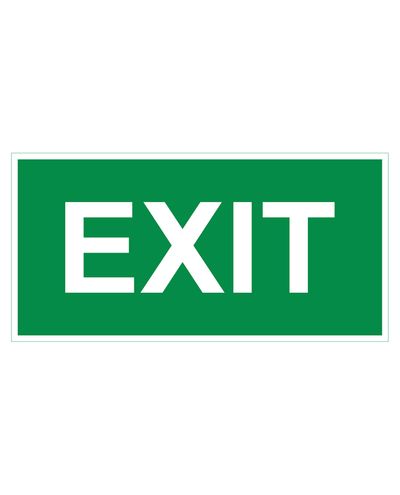 Exit, Tarra jälkiheijastava, 400x200 mm