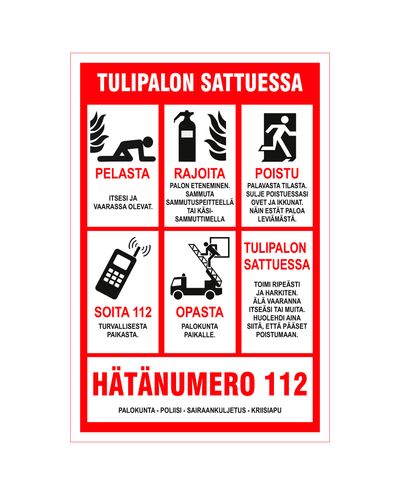 Tulipalon sattuessa, Ibond, 200x300mm