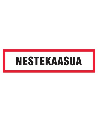 Nestekaasua, Tarra, 400x100 mm