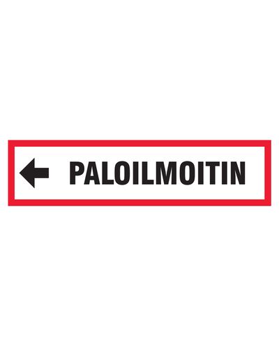 Paloilmoitin nuoli vasemamalle, Tarra, 400x100 mm