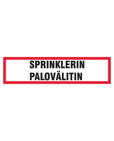 Sprinklerin palovälitin, Tarra, 400x100 mm Sprinklerin palovälitin, Tarra, 400x100 mm
