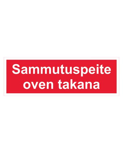 Sammutuspeite oven takana, Tarra, 400x100 mm