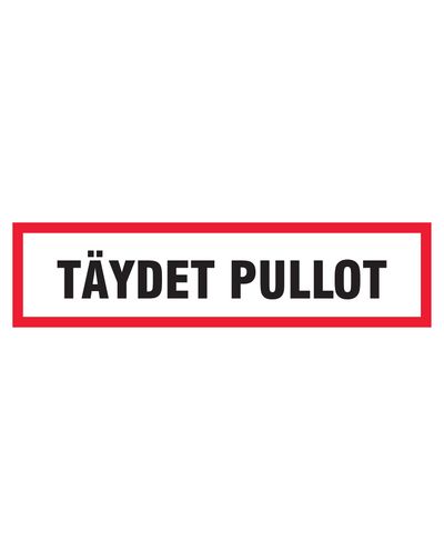 Täydet pullot, Tarra, 400x100 mm