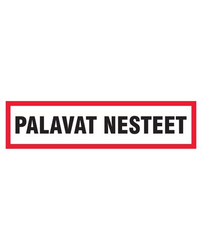 Palavat nesteet, Tarra, 400x100 mm