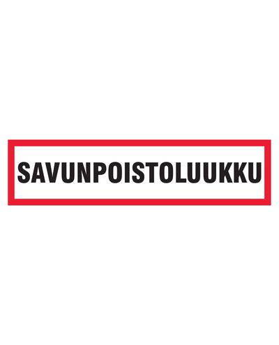 Savunpoistoluukku, Tarra, 400x100 mm
