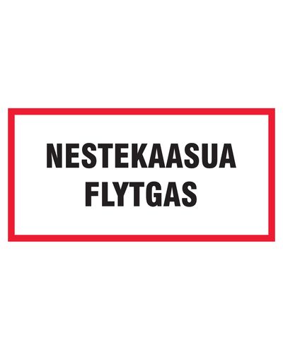 Nestekaasua flytgas, Tarra, 400x200 mm