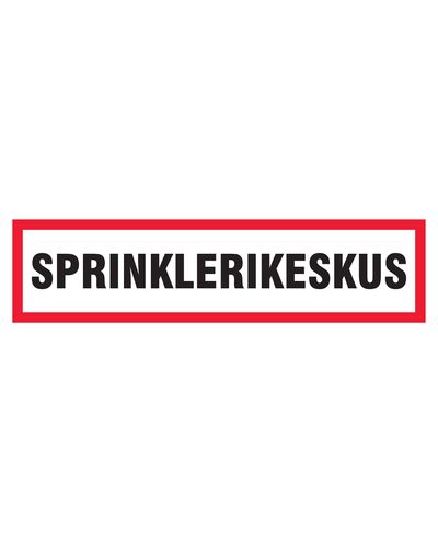 Sprinklerikeskus, Tarra, 400x100 mm