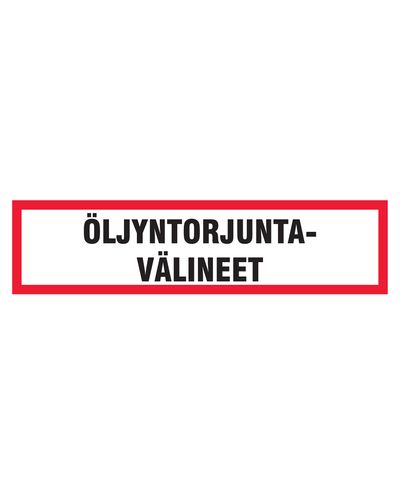 Öljyntorjuntavälineet, Tarra, 400x200 mm