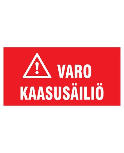 Varo kaasusäiliö, Tarra, 400x200 mm