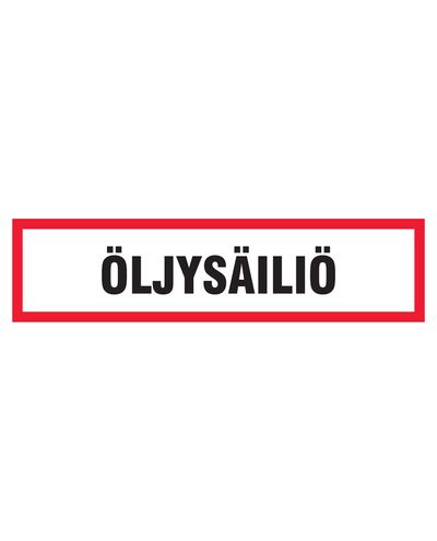 Öljysäiliö, Tarra, 400x100 mm