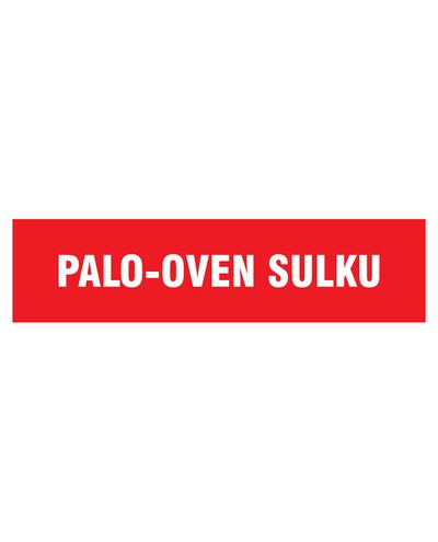 Palo-oven sulku, Tarra, 400x100 mm