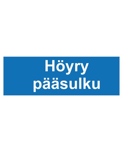Höyry pääsulku, Tarra, 400x100 mm
