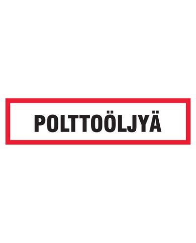 Polttoöljyä, Tarra, 400x100 mm Polttoöljyä, Tarra, 400x100 mm