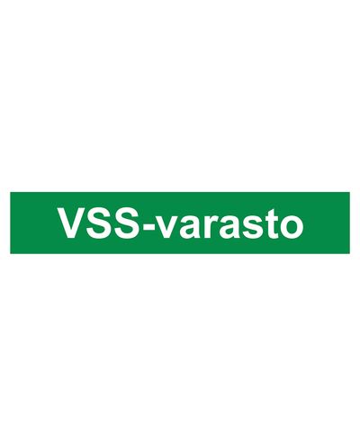 VSS-varasto, Tarra jälkiheijastava, 400x100 mm