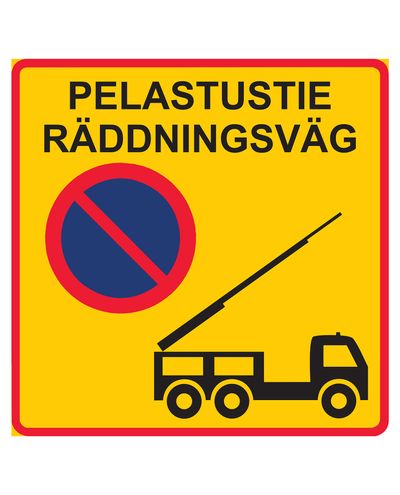 Pelastustie räddningsväg, R1 kalvo / alumiini ELY-kiinnitys, 600x600 mm Pelastustie räddningsväg, R1 kalvo / alumiini ELY-kiinnitys, 600x600 mm