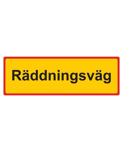 Räddningsväg, R1 Ibond, 400x200 mm