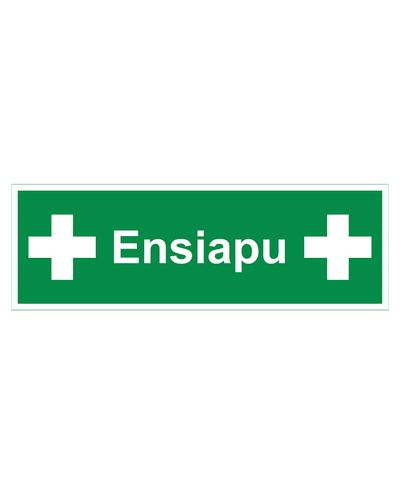 Ensiapu, Tarra jälkiheijastava, 400x100 mm Ensiapu, Tarra jälkiheijastava, 400x100 mm