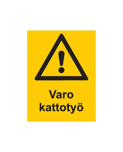 Varo kattotyö, Tarra, 200x300 mm
