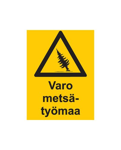 Varo metsätyömaa, Tarra, 200x300 mm
