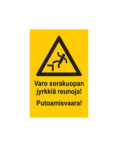 Varo sorakuopan jyrkkiä reunoja, Tarra, 200x300 mm