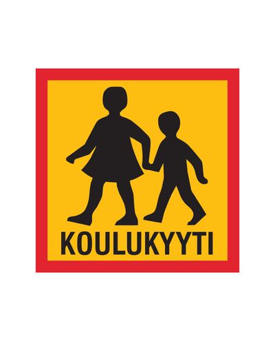 Koulukyyti, Tarra, 400x400 mm