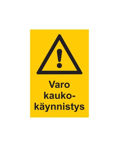 Varo kaukokäynnistys, Tarra, 200x300 mm