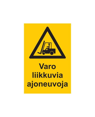 Varo liikkuvia ajoneuvoja, Tarra, 200x300 mm