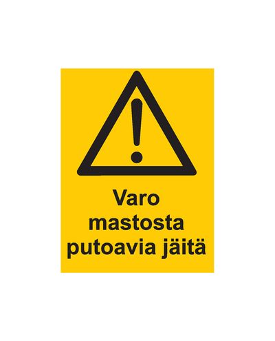 Varo mastosta putoavia jäitä, Tarra, 200x300 mm