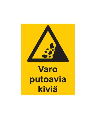 Varo putoavia kiviä, Tarra, 200x300 mm