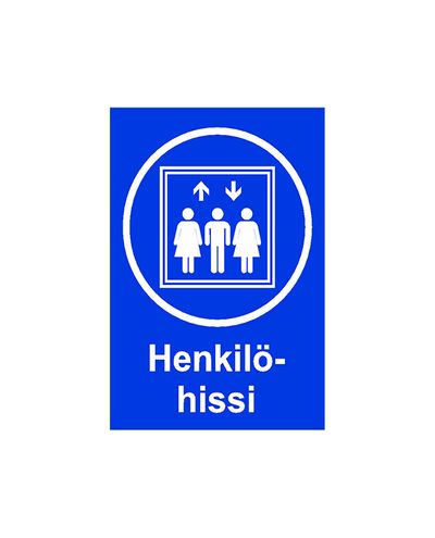 Henkilöhissi, Magneetti, 300x400 mm Henkilöhissi, Magneetti, 300x400 mm