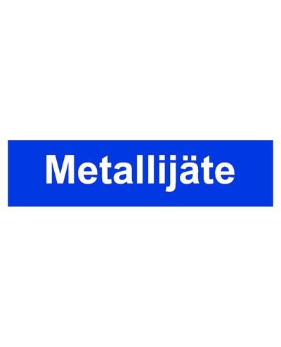 Metallijäte, Tarra, 400x100 mm