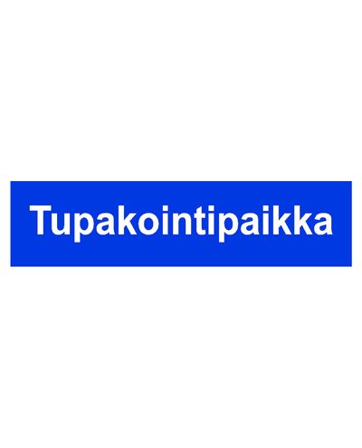 Tupakointipaikka, Tarra, 400x100 mm