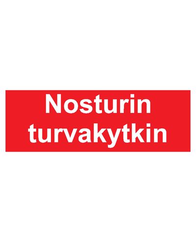 Nosturin turvakytkin, Magneetti, 400x100 mm