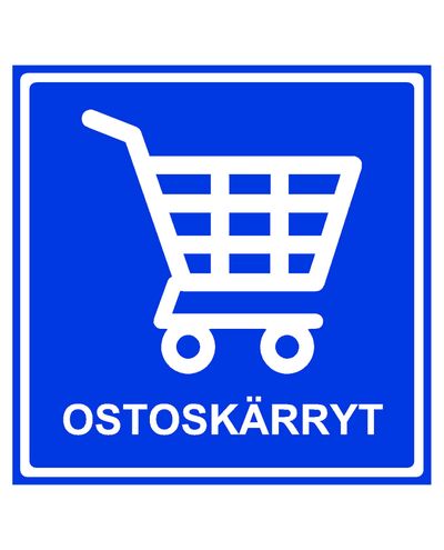 Ostoskärryt, Tarra, 400x400 mm