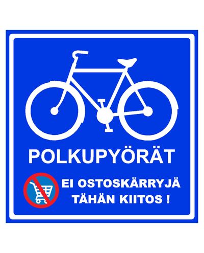 Polkupyörät, Tarra, 400x400 mm