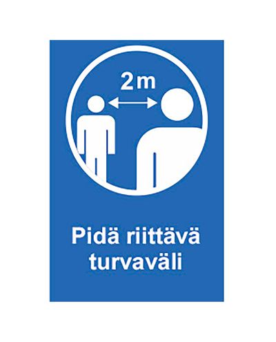 Pidä riittävä turvaväli, Ibond, 200x300mm