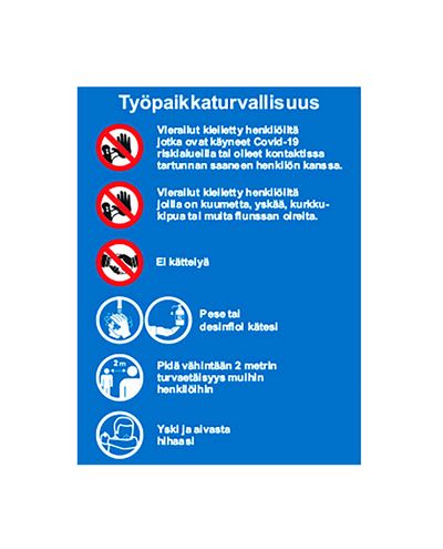 Työpaikkaturvallisuus, Tarra, 300x400mm