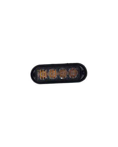 LED-tasovilkku 1x4, kelt., 12-24V