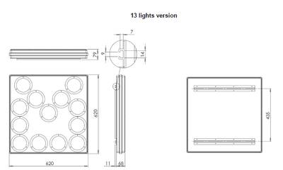 LED nuolitaulu 24V, 60x60 cm LED nuolitaulu 24V, 60x60 cm