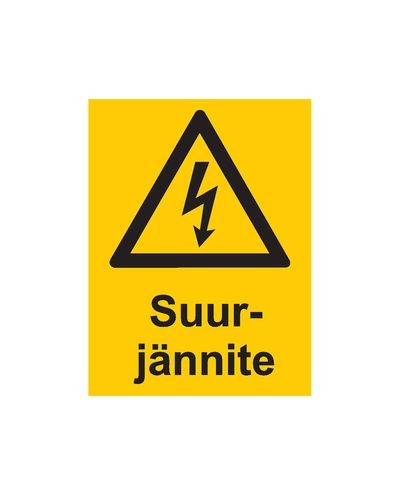 Suurjännite, Tarra, 200x300 mm